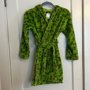 Boys Cuddl Duds Dinosaur Robe SZ 8/10